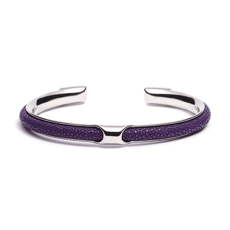 caligio Infinity Bracelets Infinity Purple Steel Stingray