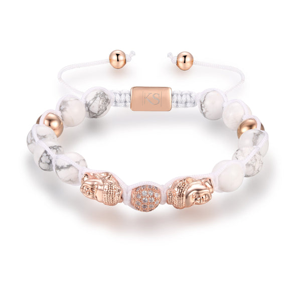 caligio Kate Sira Women Bracelets Buddha White Gold Adjustable [6 to 7"] small gift  cheap gift for men  shackle bracelet mens anchor bracelet