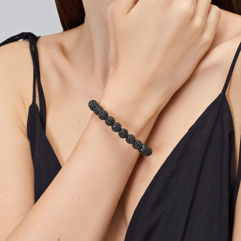 caligio Kate Sira Women Bracelets Flash Black Adjustable [6 to 7"] small gift  cheap gift for men  shackle bracelet mens anchor bracelet