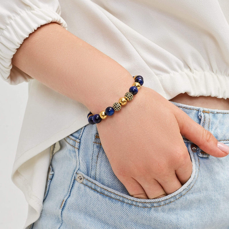 caligio Kate Sira Women Bracelets Fortune Blue Adjustable [6 to 7"] small gift  cheap gift for men  shackle bracelet mens anchor bracelet