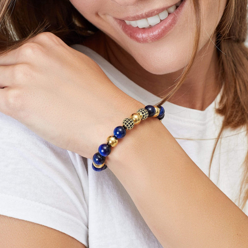 caligio Kate Sira Women Bracelets Fortune Blue Adjustable [6 to 7"] small gift  cheap gift for men  shackle bracelet mens anchor bracelet