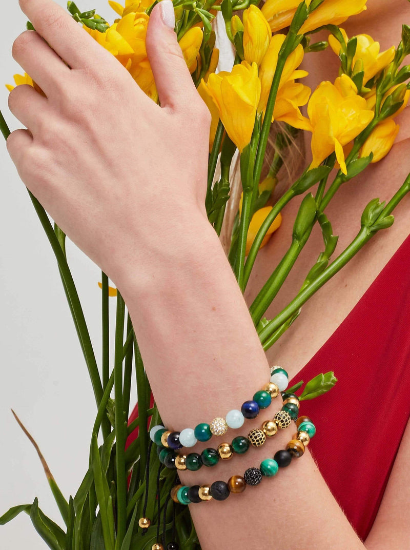 caligio Kate Sira Women Bracelets Fortune Green Adjustable [6 to 7"] small gift  cheap gift for men  shackle bracelet mens anchor bracelet