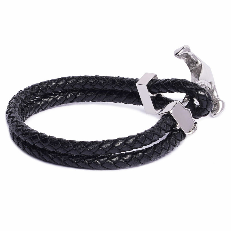 Buy Stone Bracelets with Finest Leather - Prime Black Beads